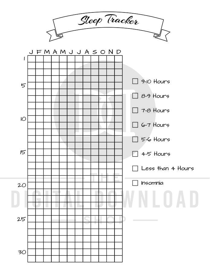 Tracker Bullet Journal Printable Pages