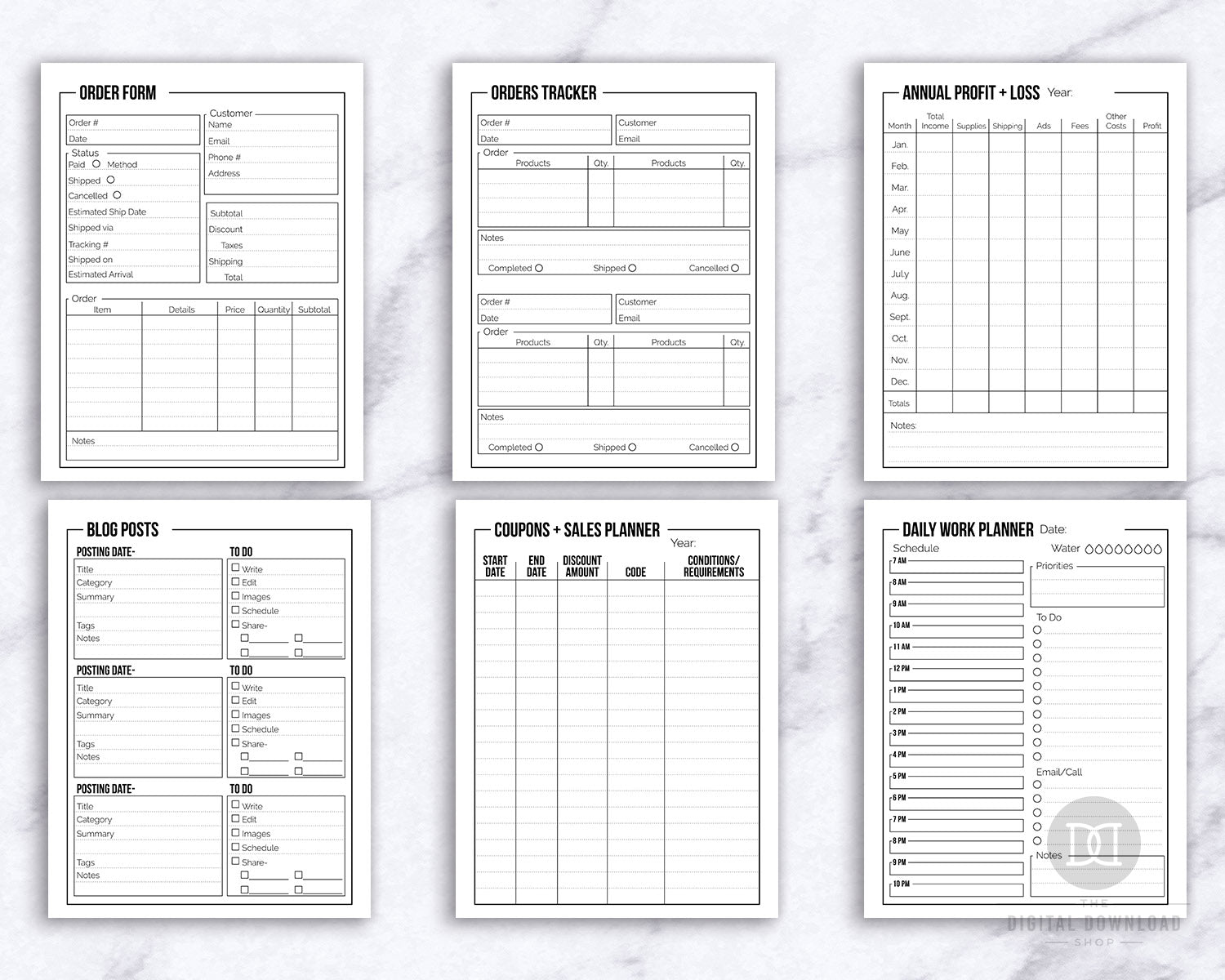 Free Small Business Printables