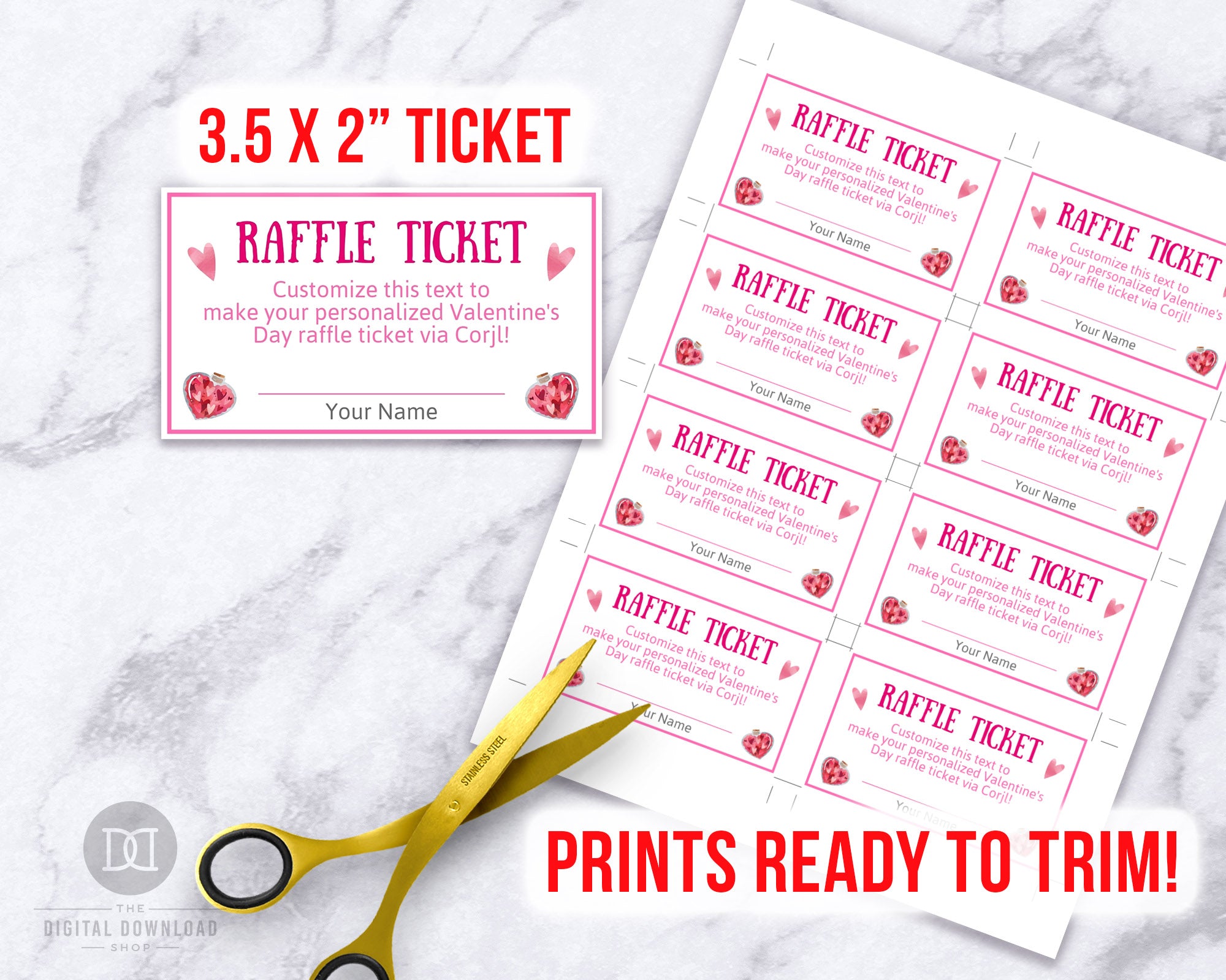 quick print raffle tickets