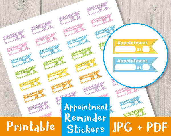 Download Appointment Reminder Printable Planner Stickers | The ...