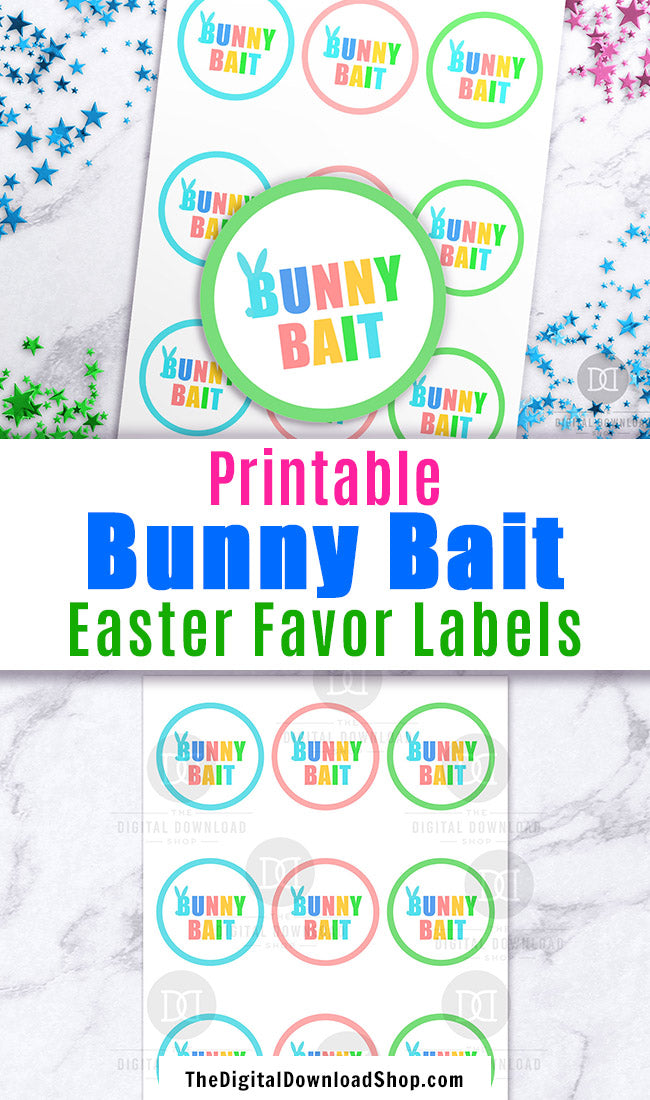 Bunny Bait Labels Printable The Digital Download Shop