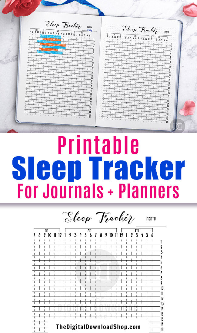 free printable bullet journal sleep tracker