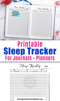 Sleep Tracker Bullet Journal Printable The Digital