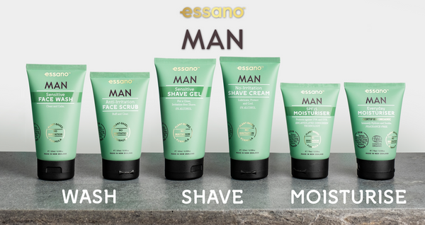 essano MAN skincare and shave range