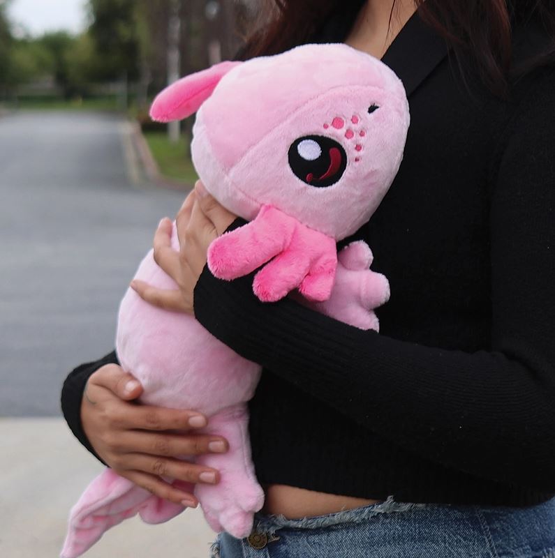 Axolotl Plush Sling Backpack