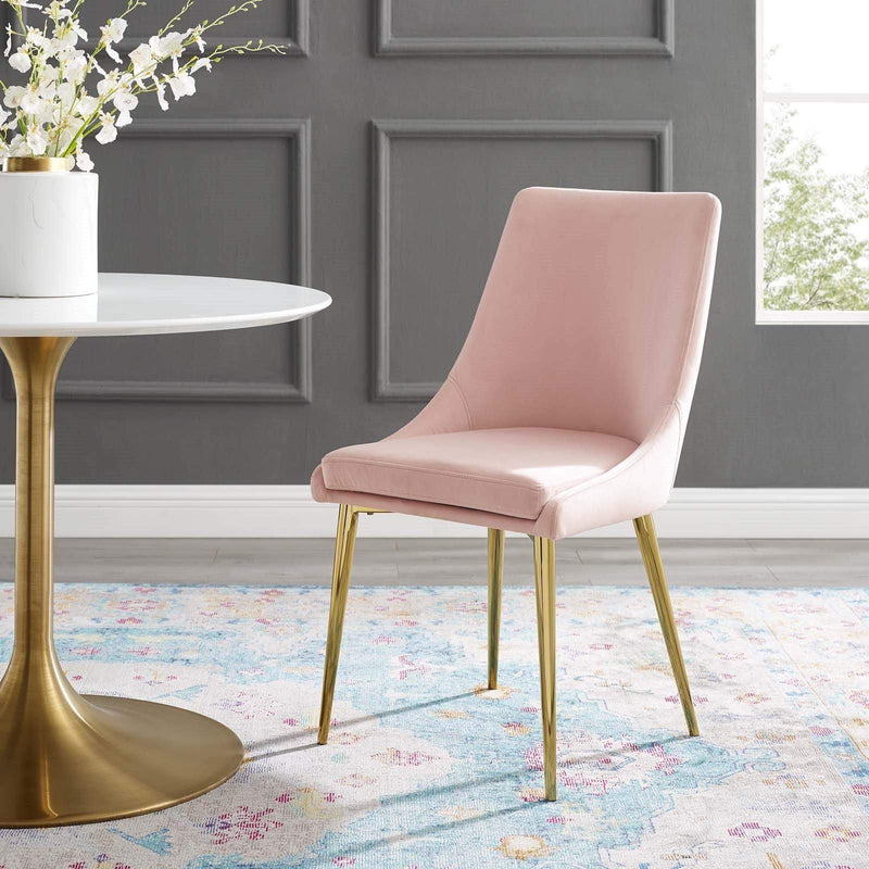 Monica Velvet Fabric Dining Chair - What A Room