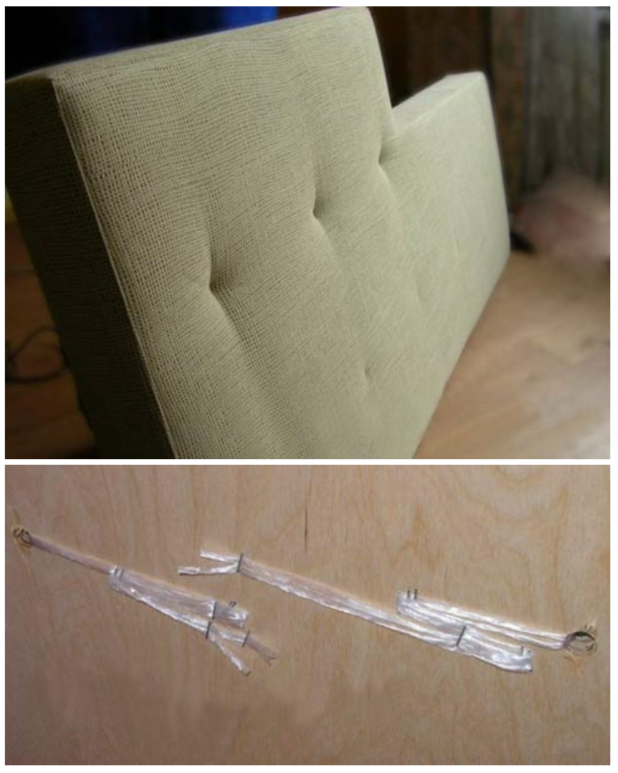 Fabric Upholstering of Chaise Sectional