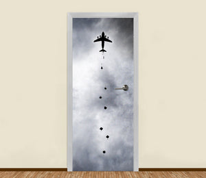 Paratroopers Airborne In The Sky Residential Door Art La31