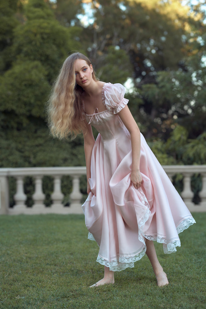 The Queen Bee Silk Satin Garden Party Dress – Selkie | Sommerkleider