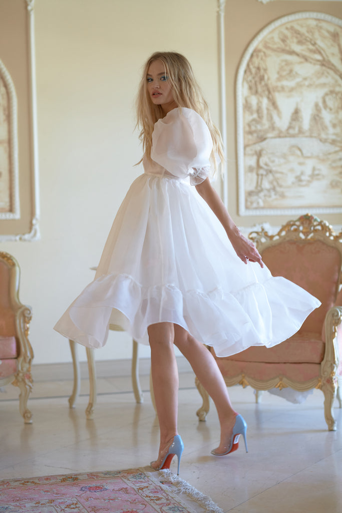 The Ivory French Puff Dress – Selkie