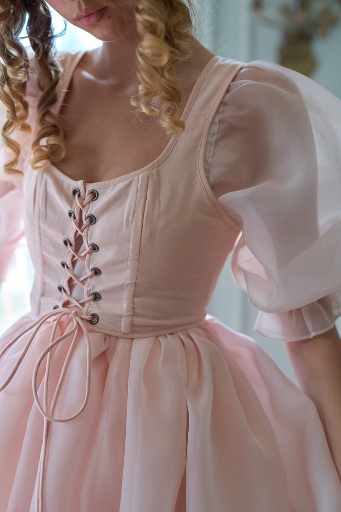 Body satin corset blanc – Duchesse