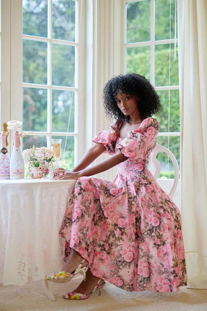 The Queen Bee Silk Satin Garden Party Dress – Selkie