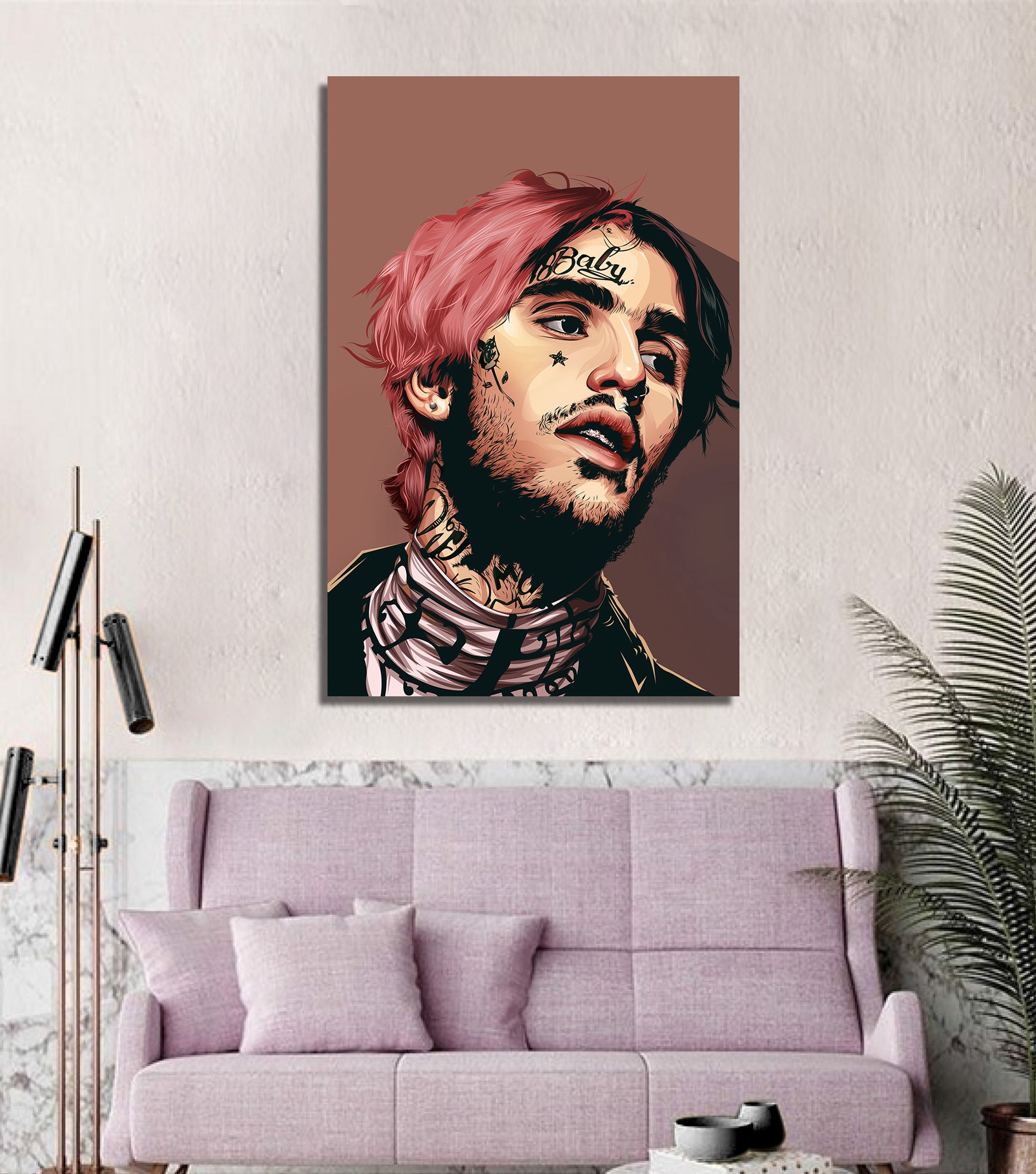 Lil Peep Artwork Printed On Museum Quality Canvas Art Canvas Nz