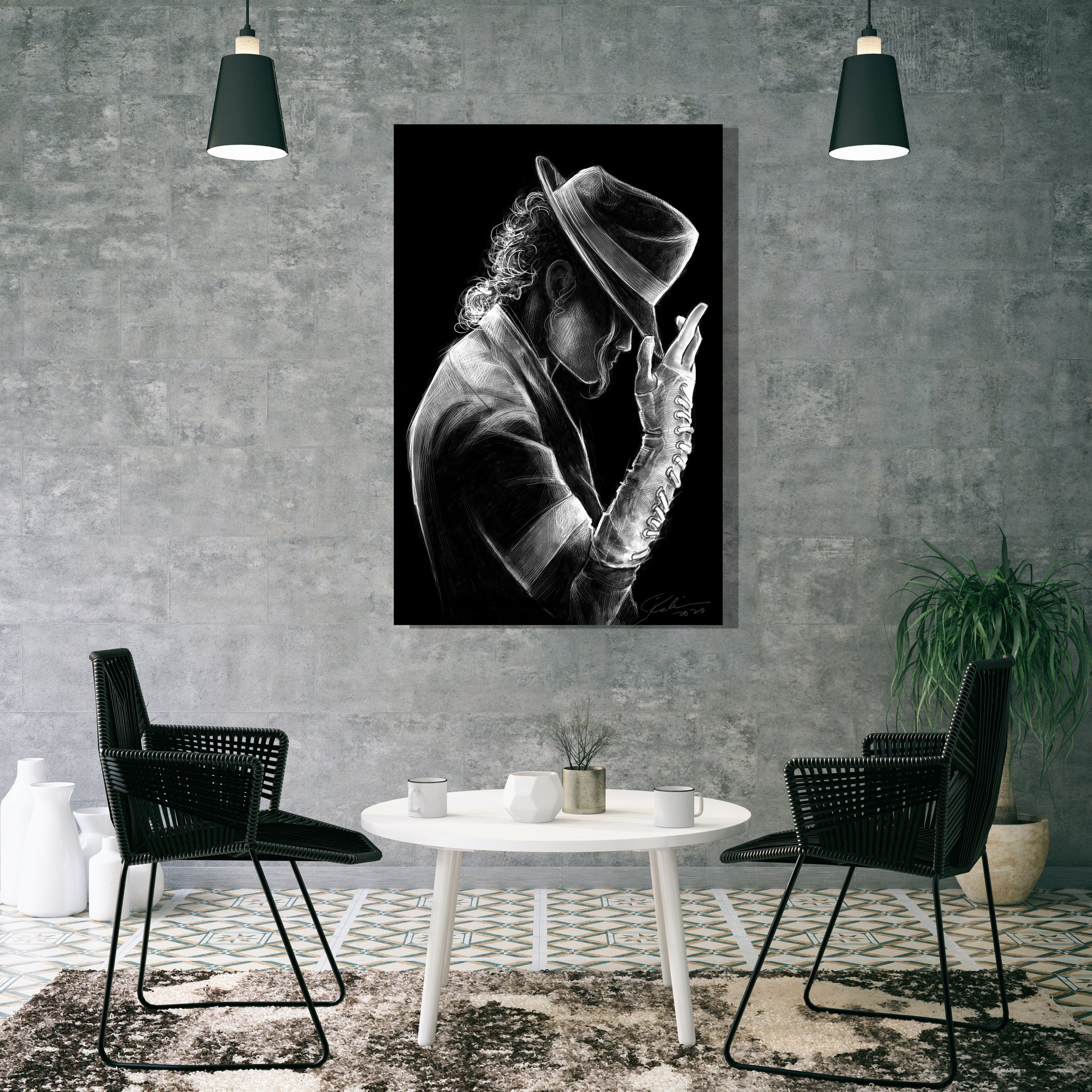 Michael Jackson Artwork Printed On Museum Quality Canvas Art Canvas Nz