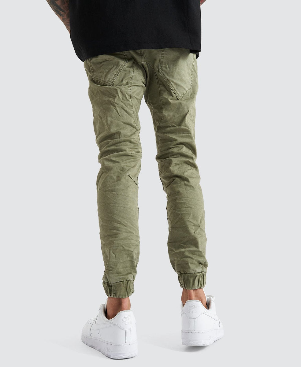 Viper Denim Jogger Khaki