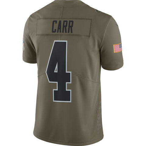 derek carr salute to service jersey