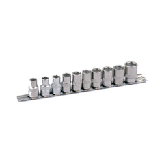 Set de chei tubulare 1/2" PROJAHN, scurt, metric 10-22 mm suport sina 10 buc/set