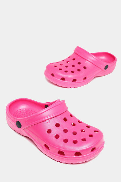 Get Hot Pink Rubber Crogs for only £5.00 exclusively at SinglePrice