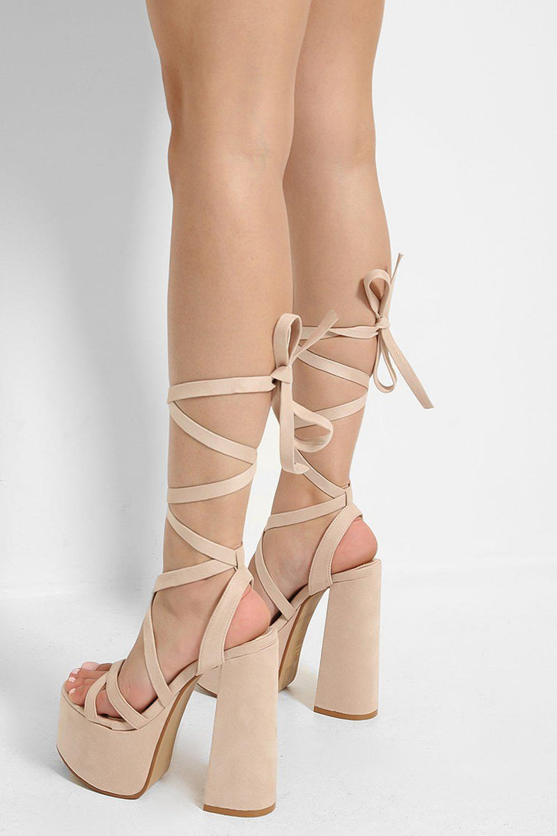 strap up platform sandals