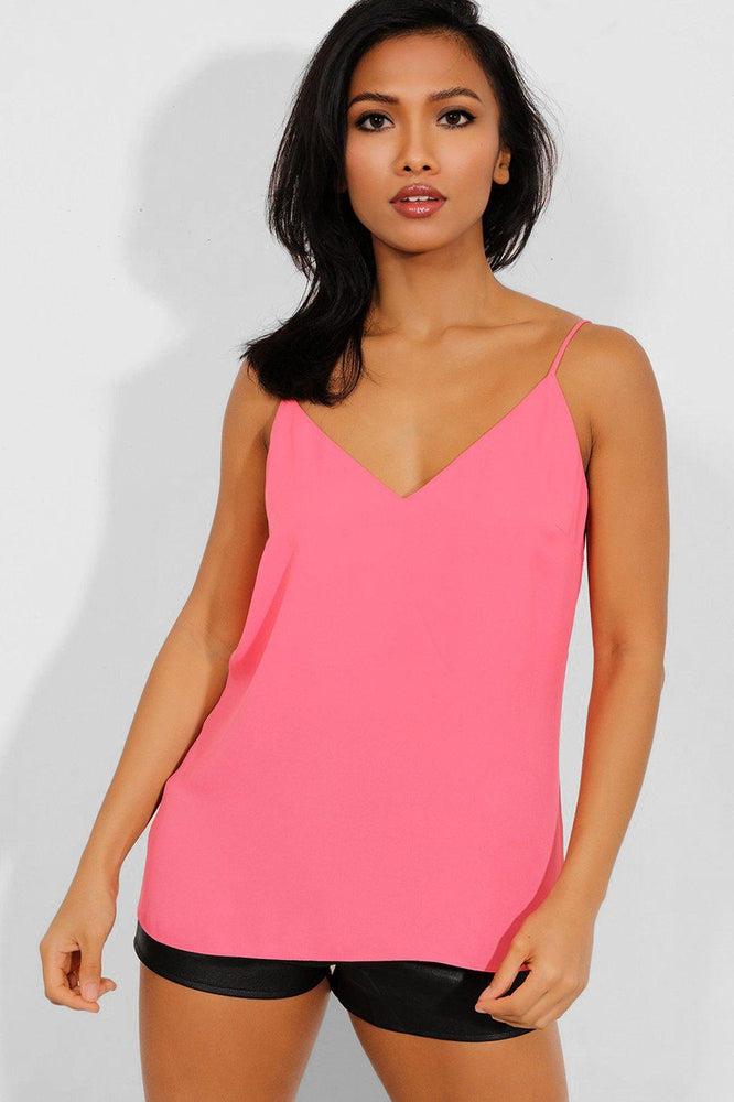 Pink V-Neck Classic Cami Top