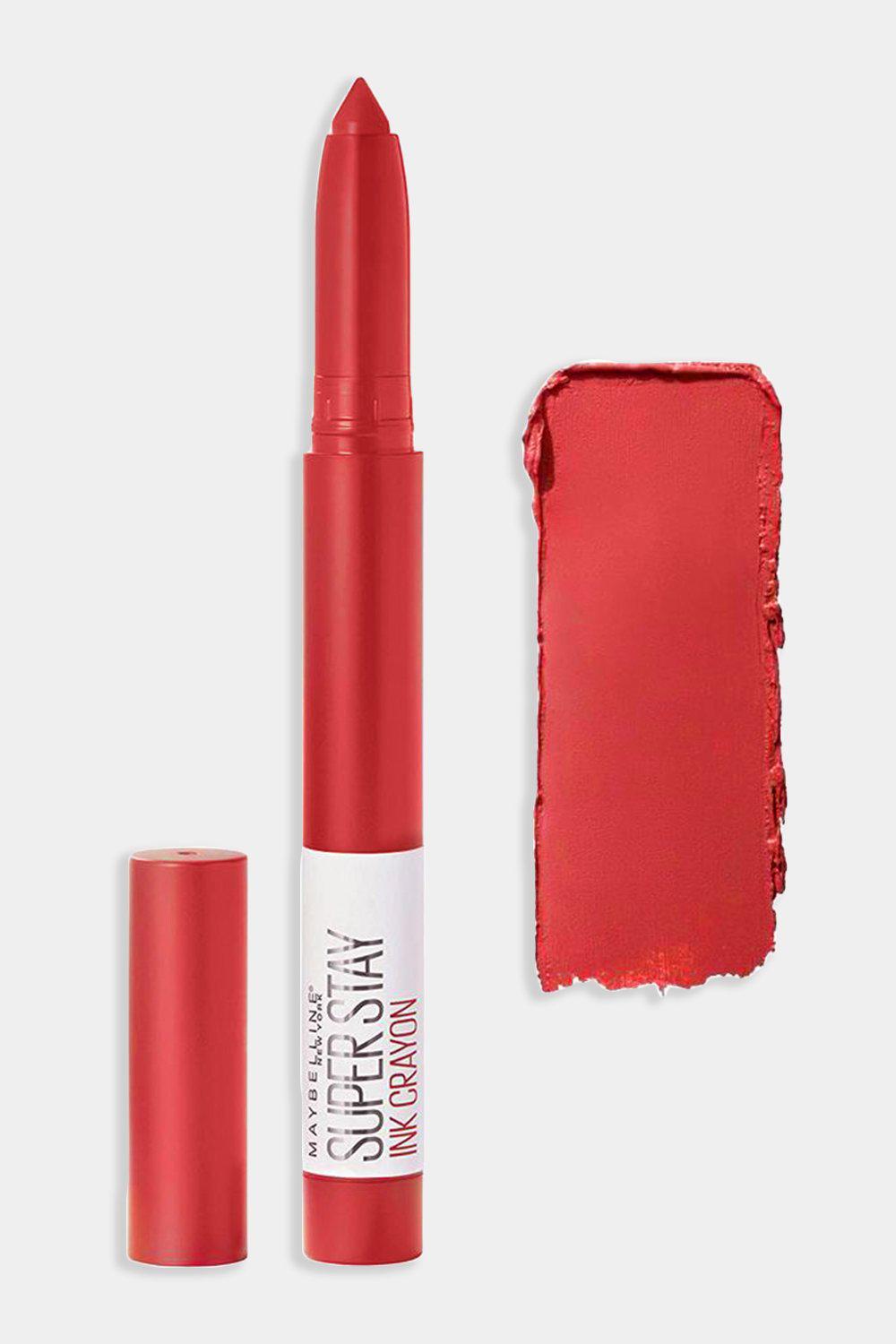 Maybelline 24hr Superstay Matte Ink Crayon Lipstick 40 Laugh Louder ...