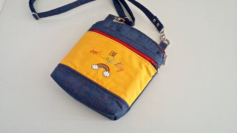 live colourfully rainbow bag