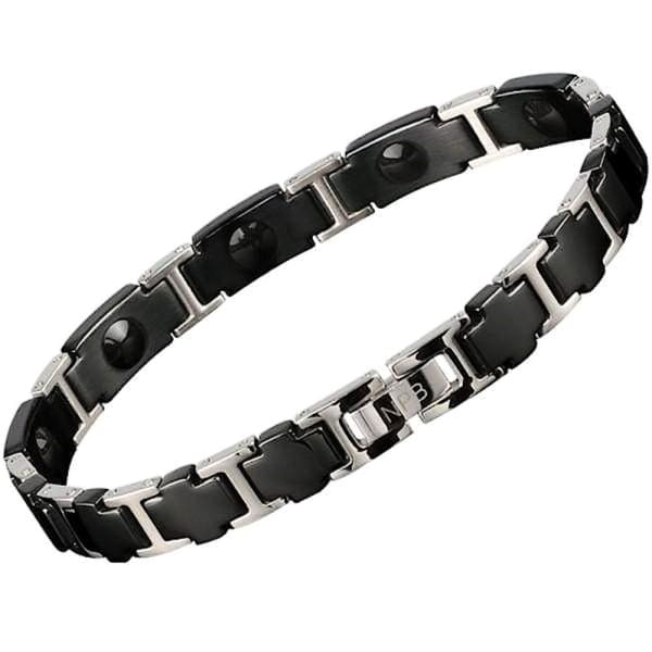 Ion Balance Magnetic Bracelet - Women- Black Silver - BOSS 3000 ...