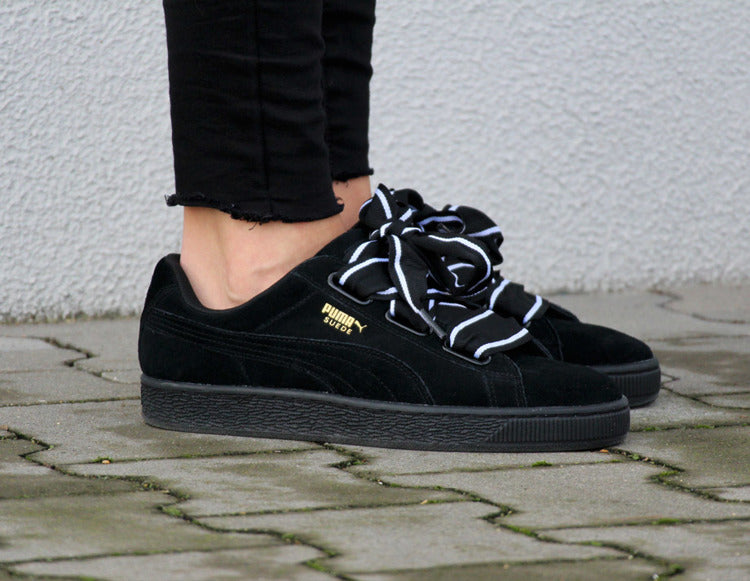 puma suede heart satin ii