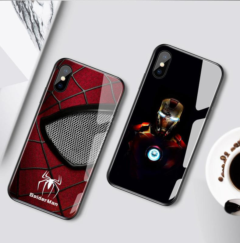 coque lumineuse iphone 8 spiderman