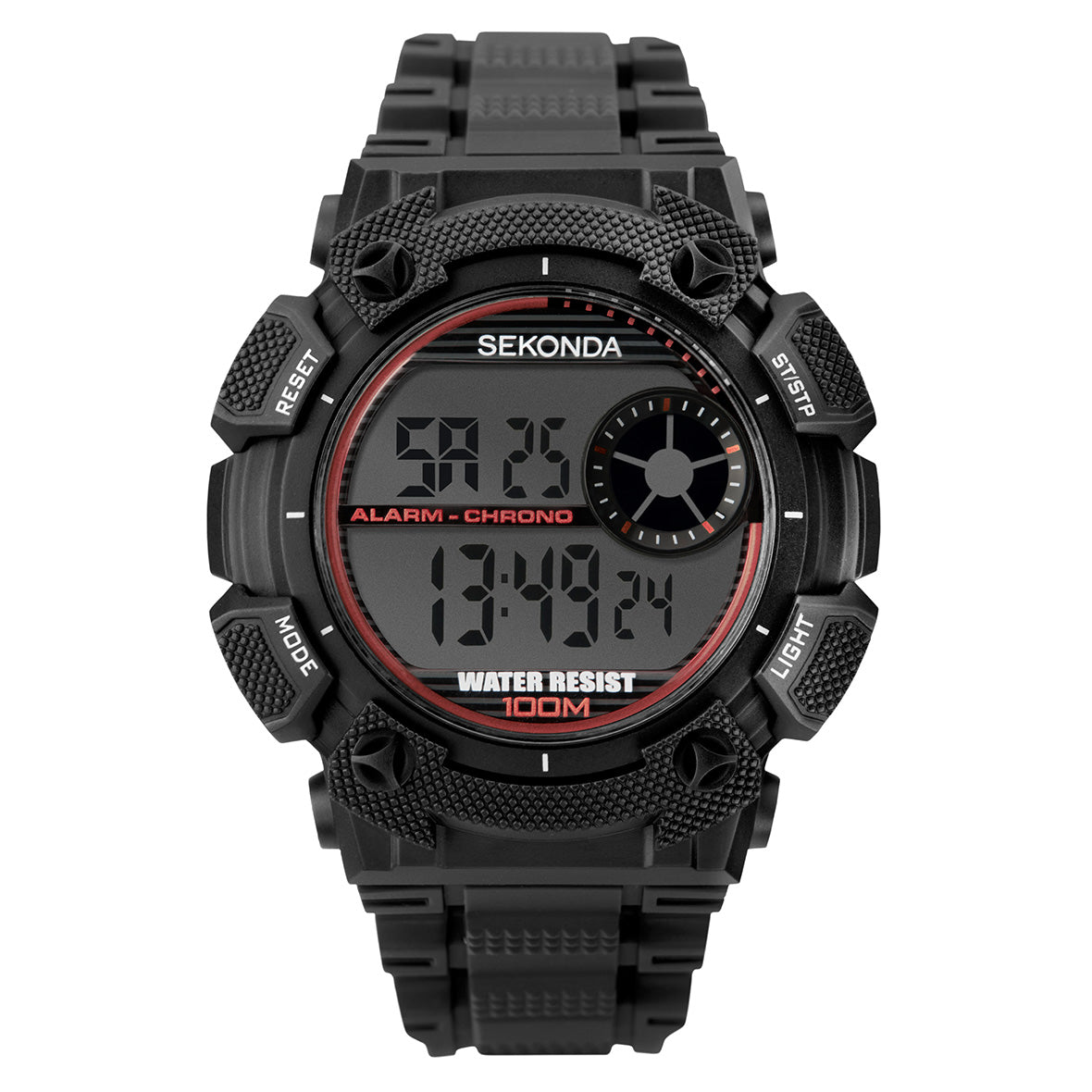 Sekonda Men’s Black Strap Digital Watch 1676