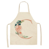 Pink Flower Letter Kitchen Apron for Women - Artzy Gifts