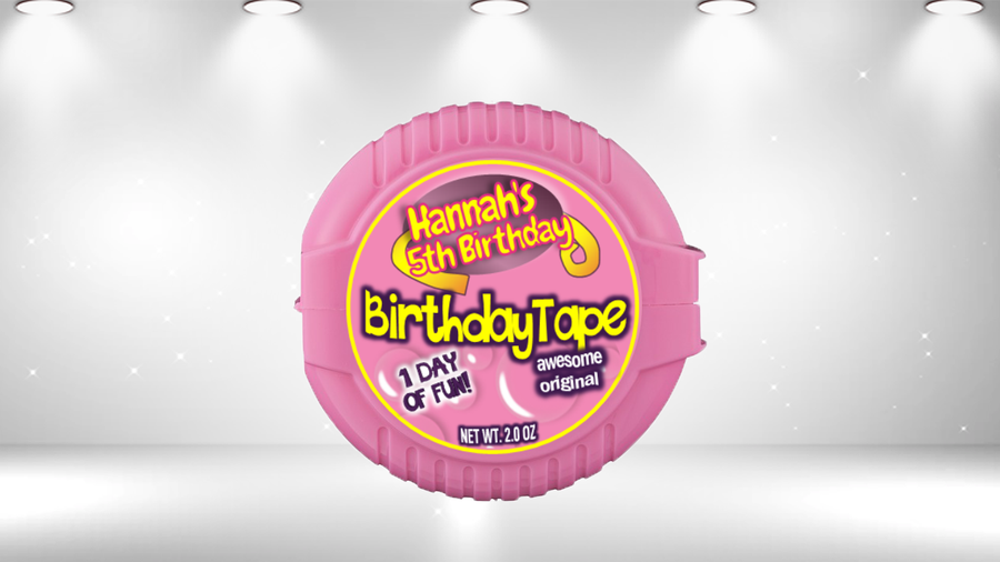 Download Bubblegum Tape Party Favor - Publisher Template and Mock ...