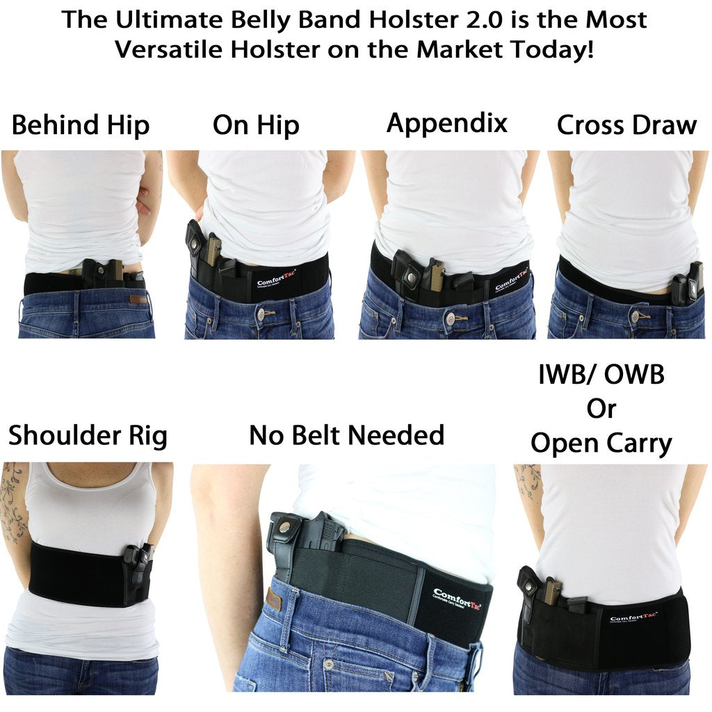 Concealed Carry Belly Band Holster No Belt Needed