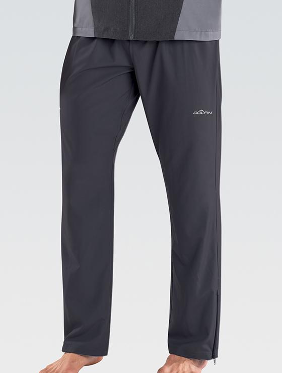 grey warm up pants