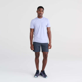 Secondary Product image of DropTemp™ All Day Cooling Short Sleeve Crew Lavender Heather
