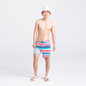 Ultradoux Boxer Brief : Horizon Stripe-Navy