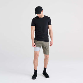 DropTemp™ Cooling Mesh Short Sleeve Crew - Dark Denim Heather