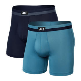 Saxx Underwear Men's Boxer Briefs - Daytripper Men's Underwear - Boxer  Briefs with Built-in Ballpark Pouch Support – Coral Baked & Lit, Small