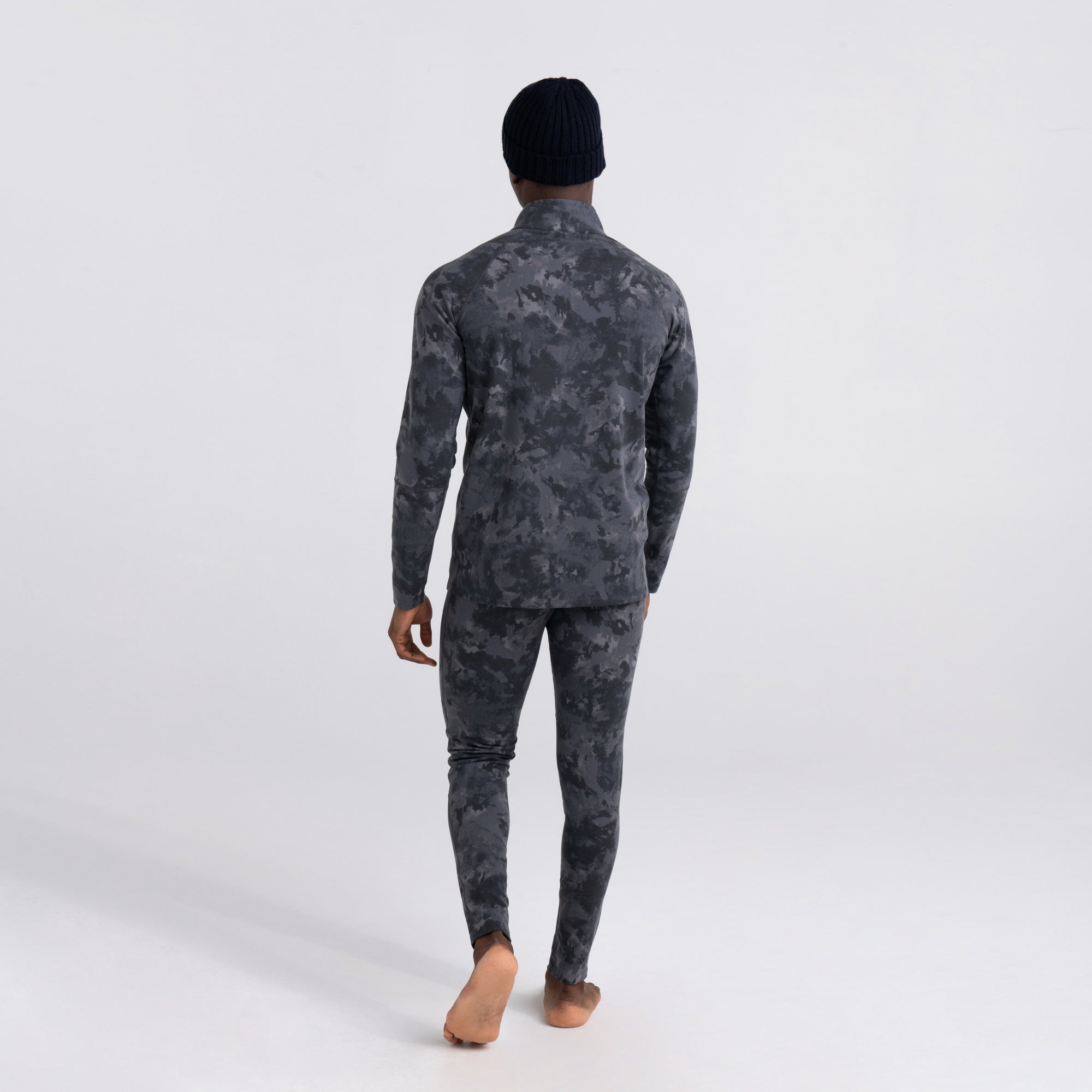 Roast Master Heavyweight Long Sleeve 1/2 Zip | Smokey Tie-Dye