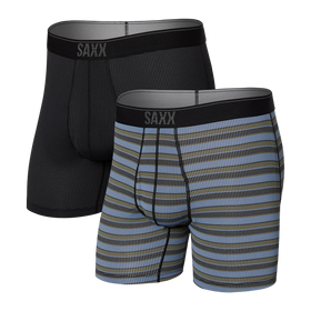 SAXX UNDERWEAR Vibe Boxer Brief 2-Pack (Tropical Wax/Black) Men's Underwear  - ShopStyle
