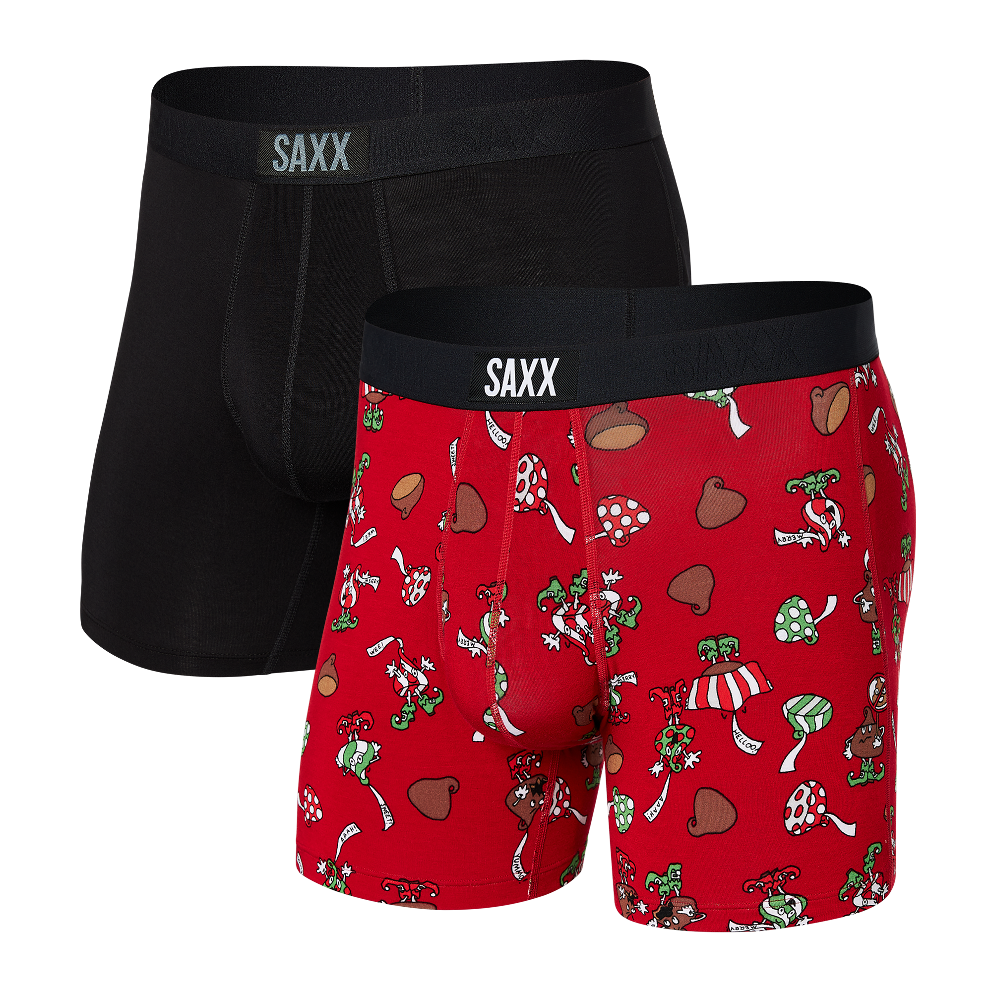 Ultra Boxer Brief - Snow Days- Hot Coral