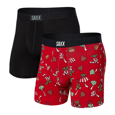 Size 3XL Reebok Performance Boxers Brief Black Red