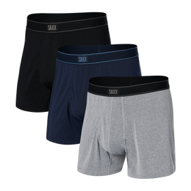 Daytripper 3-Pack Boxer Brief  Black/Grey/Navy – SAXX Underwear Canada