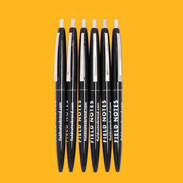 Field Notes Clic Pen 6 Pack - Black