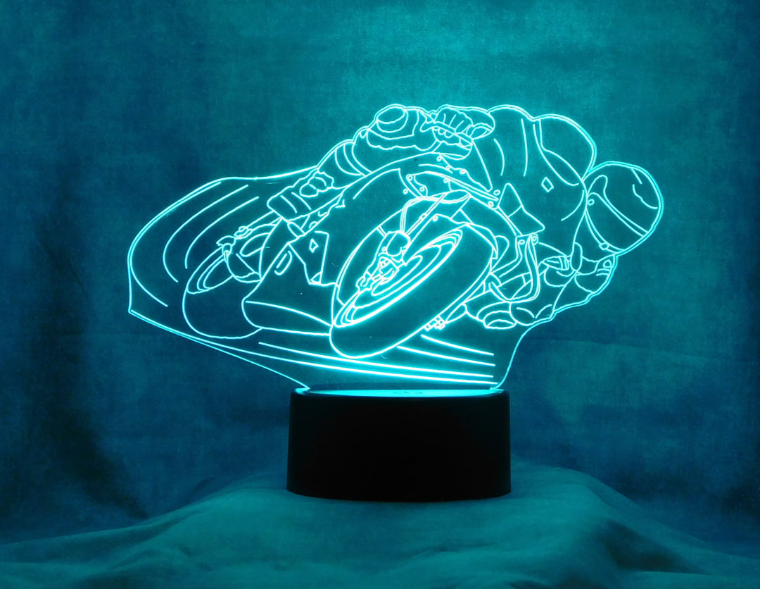 3D LED LAMP - CROSS MOTOR RIDER 