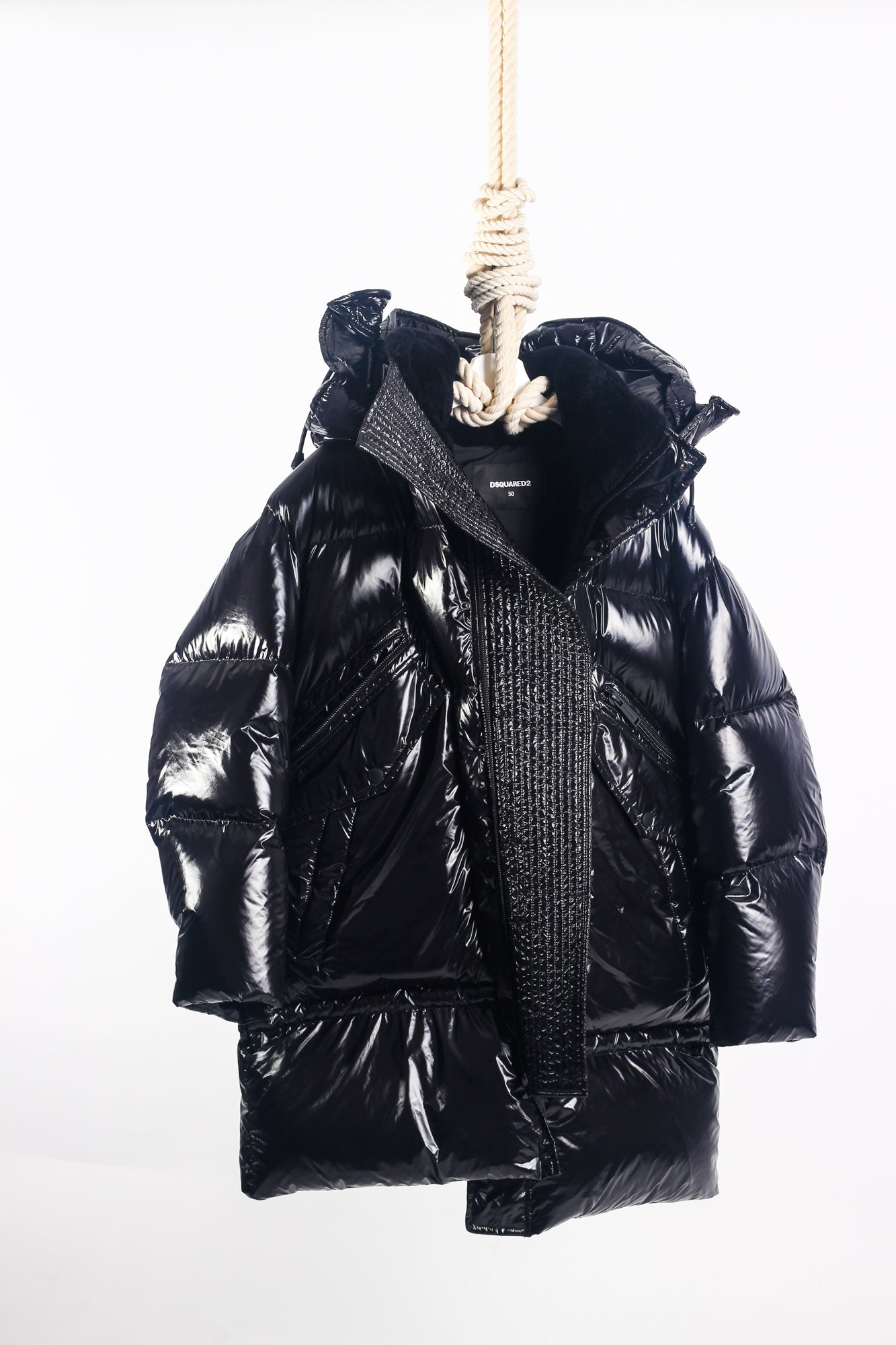 dsquared parka black