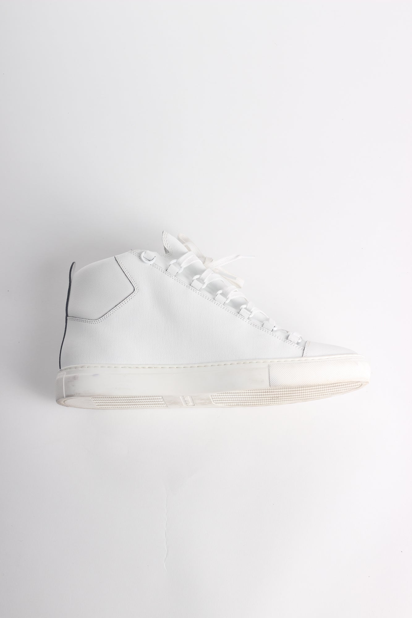 balenciaga men's arena leather sneakers