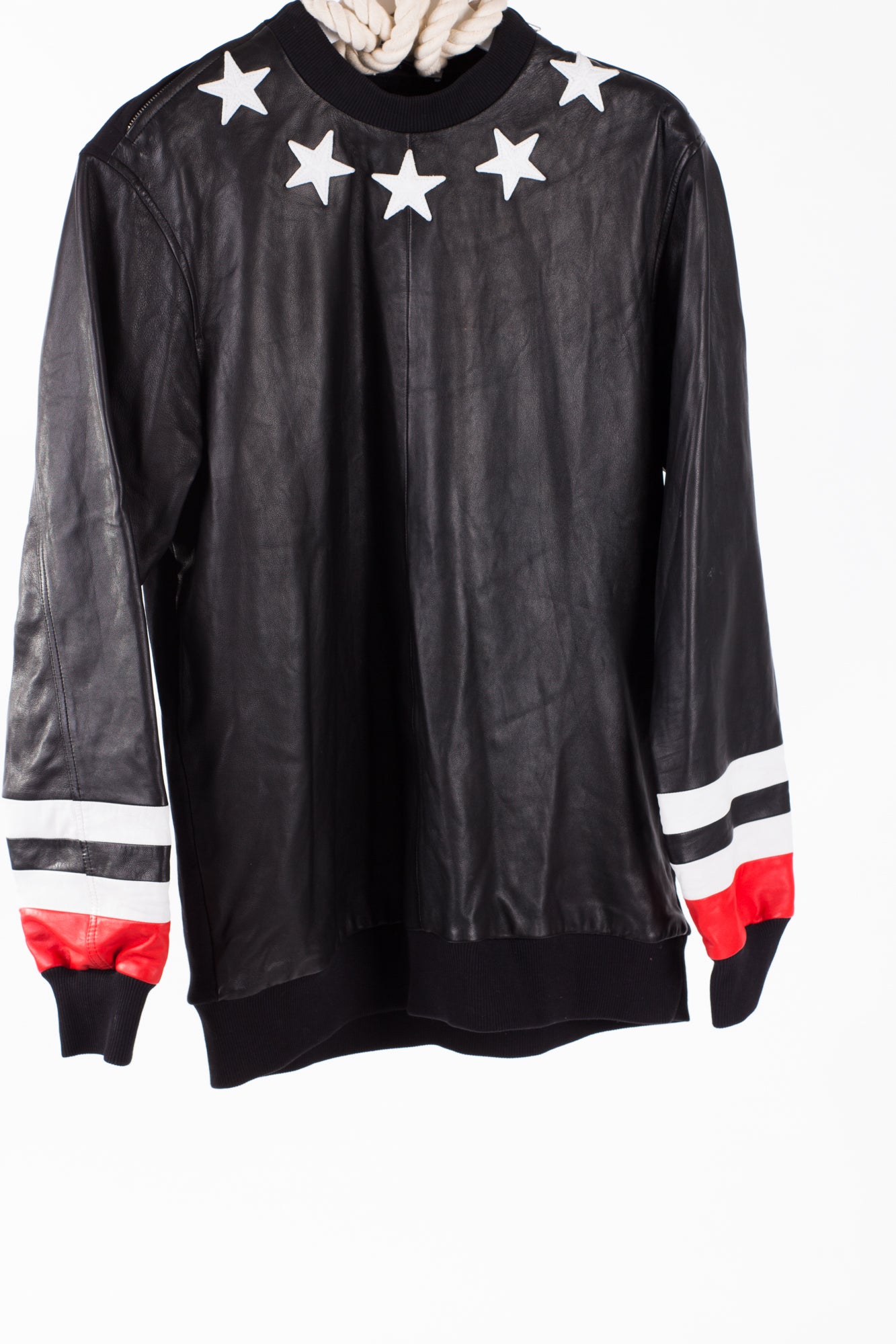 Givenchy Men's Black Stars Leather Jumper – LUXE RELOADED