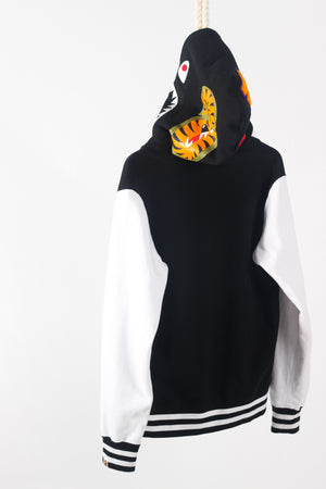 black and orange bape hoodie