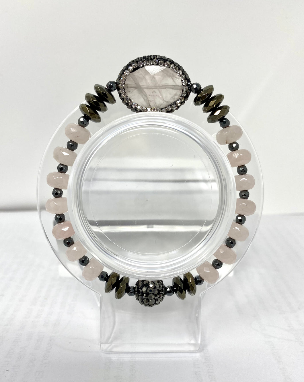 Rose Quartz and Hematite